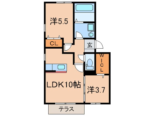 アンダンテ響のの物件間取画像